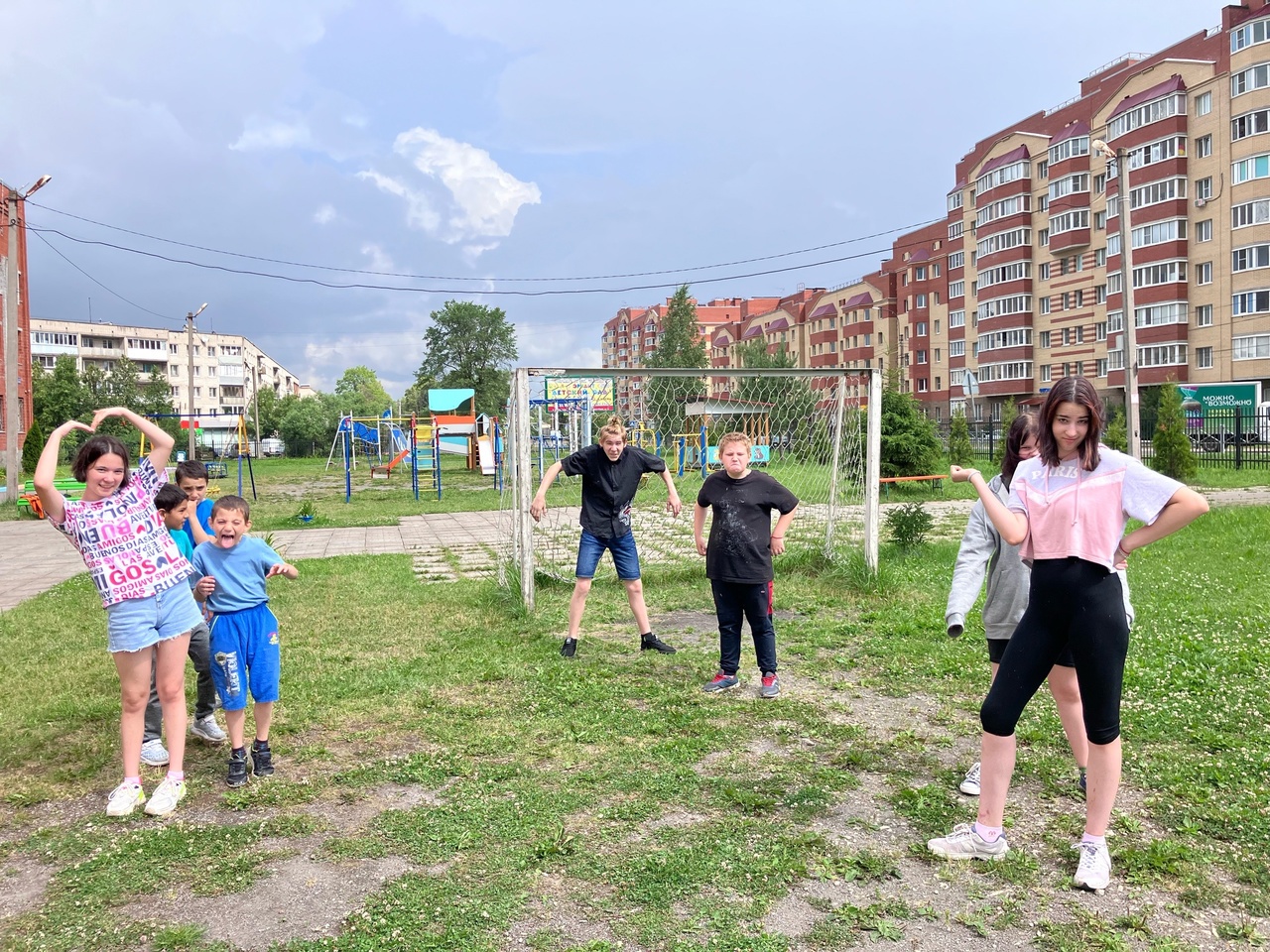 Дождь веселью и спорту не помеха