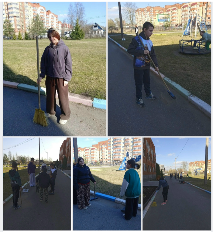 Можно просто выйти на территорию и гулять, но намного приятнее, когда вокруг чисто и ухоженно. 