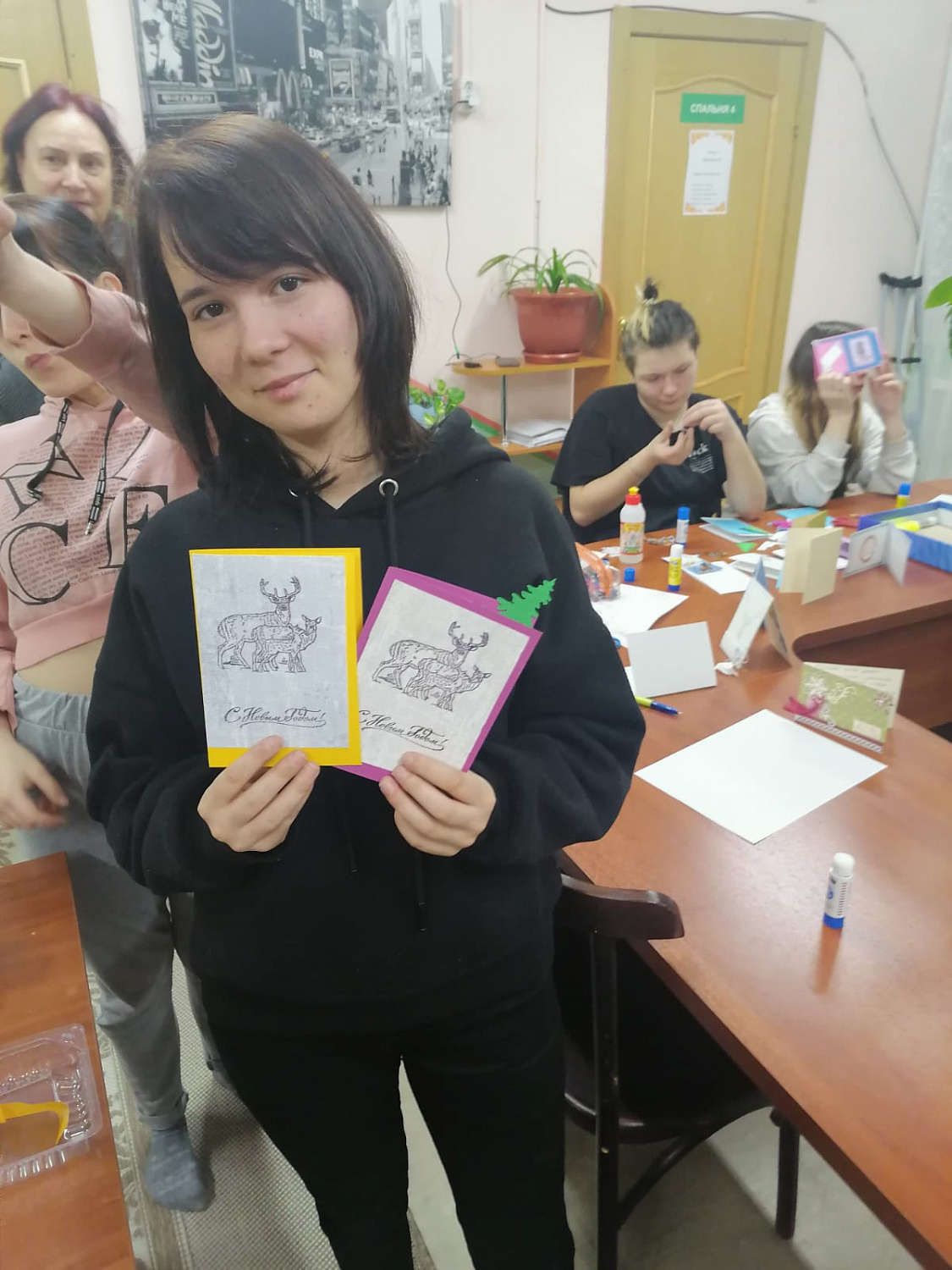 Новогодняя открытка своими руками